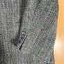 Herring Tweed Single-Breasted Blazer Mens - sz 40 - Medium - Grey Mix Vintage M&S St Michael Image 3