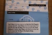 Red Hot Chili Peppers Cant Stop Promo CD