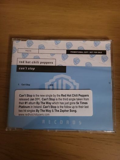 Red Hot Chili Peppers Cant Stop Promo CD