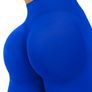 Royal Blue Solid Wideband Waist Sports Leggings, Size 10 Image 4
