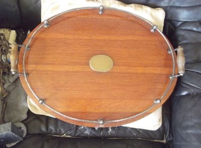 a antiques oak gallery tray c 1850