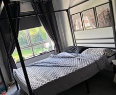 bed frame king size steel