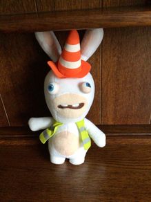 Rabbids Play by Play construction worker plush