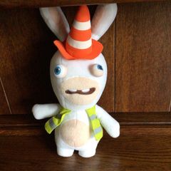 Rabbids Play by Play construction worker plush