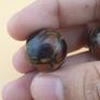 Vintage Agate Carnelian Amulet Beads Lot of 2 Rare Pattern Pieces Image 6