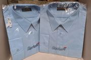 Men's shirt blue 17.5