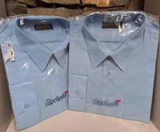 Men's shirt blue 17.5