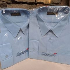 Men's shirt blue 17.5