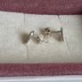 Pandora sparkling heart stud earrings very good condition hallmarked (no box) Image 6