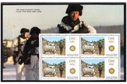 2013 Ireland Irish defence Forces Commemorative Stamp Booklet Pane featuring Armoured Personnel Carrier Mint Never Hinged (MNH). (Hibernian HP228)
