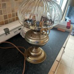Vintage  oil lamp converted to electric