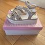 Marco Moreo beige patent leather sandals Image 3