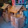 Wooden wishing well garden planters Image 2
