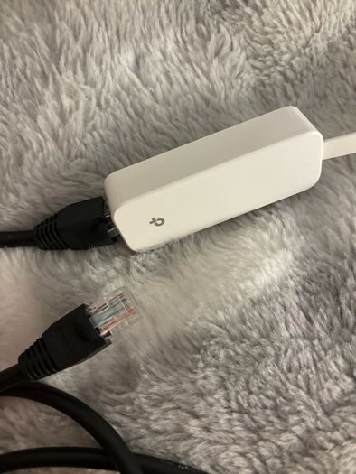 Logik CAT6 Ethernet Cable 10m and TP-Link USB 3.0 to Ethernet Adapter