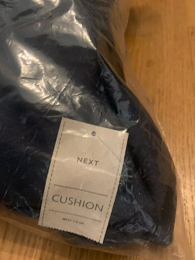 Navy Christmas Cushion