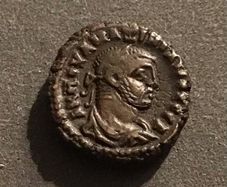 Rome Emperor Maximianus 287 AD Potin Tetradrachm