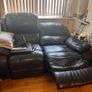 2 seat leather electric reclining sofa Image 2
