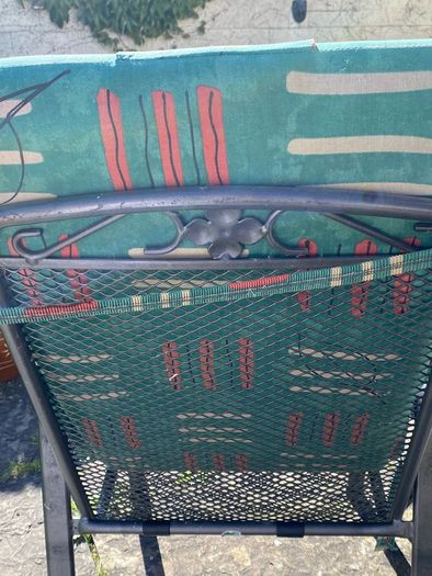 3 Garden chair high back cushions