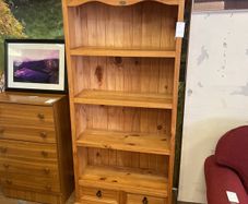 wooden book shelf