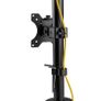 Brand-new premium Dual Vertical Monitor Desk Mount with Grommet 13" to 32" Image 5