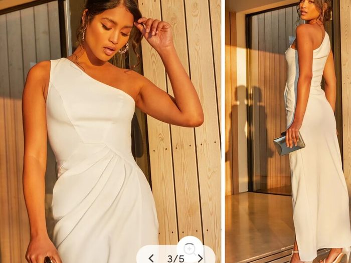 Chi Chi Bridal One Shoulder Dress