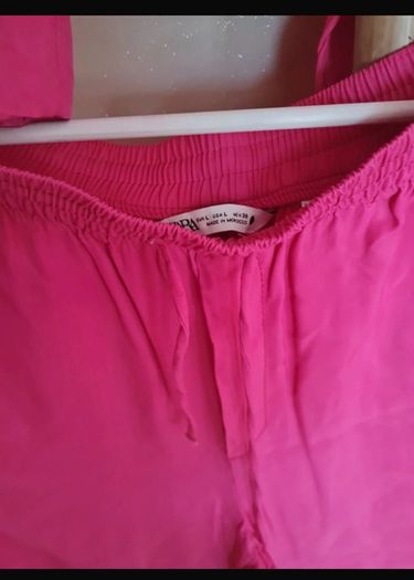 Fab Zara Cerise Pink Blazer & Trousers  Both Size Large UK 12