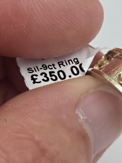 Brand New 925 Silver & 9ct Gold Ring