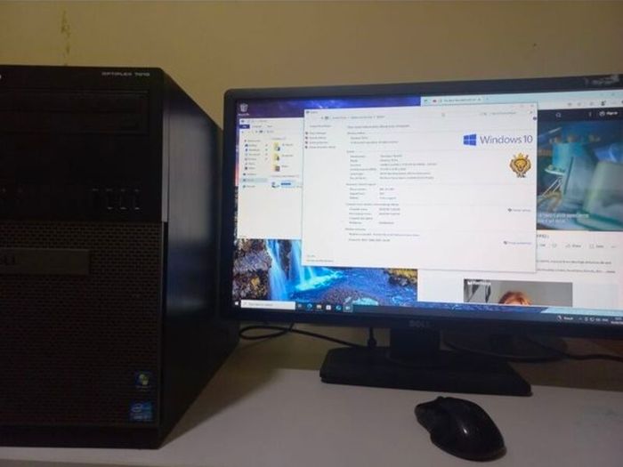 Dell Optiplex 7010 Mt Intel Core I5-3470 3.20ghz Cpu, 24inch Monitor, 12gb Ram 250gb Ssd, 500GB 3.5 Hdd, Dvd-rw Win10 Pro