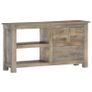 TV Cabinet 110x30x55 cm Solid Mango Wood Image 4