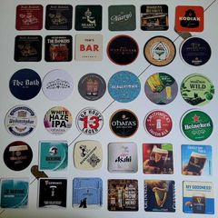 Irish Dublin Pub Beer Mats Coasters Collection of 36