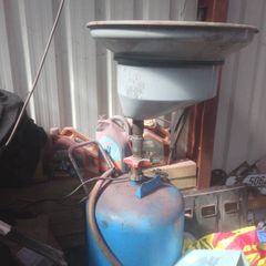 Garage oil catcher drainer