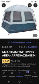 Quechua Arpenaz Base M 6-Person Camping Living Area