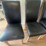 Black dining chairs Image 2