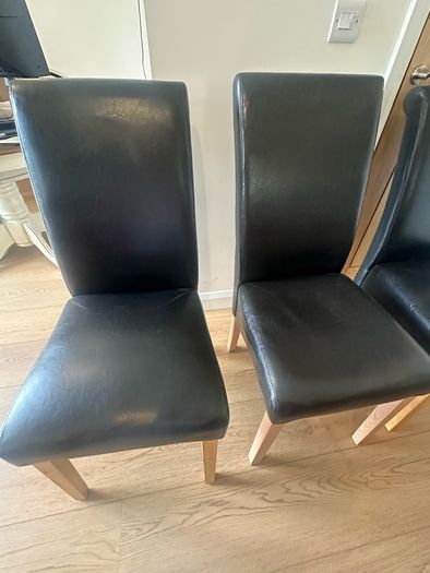 Black dining chairs