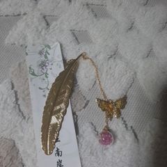 gold leaf bookmark