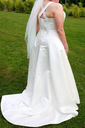 A-Line Wedding Dress with beautiful beading & embroidery