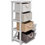Storage Cabinet 4 Drawers Wood Image 4