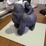 Gorilla with baby carved wood Image 6