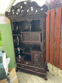 1 vintage wood cabinet Chinese