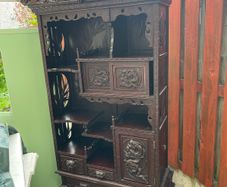 1 vintage wood cabinet Chinese