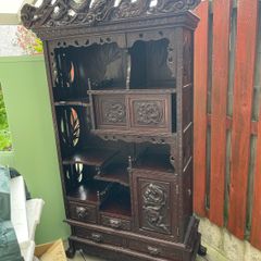 1 vintage wood cabinet Chinese