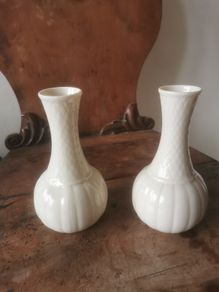 Pair of Beleek vases