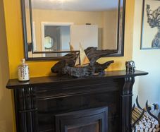 Bog Oak Galway Hooker Statue