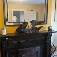 Bog Oak Galway Hooker Statue
