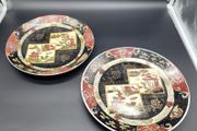 Early 20th Century Antique / Vintage Chinese Plates Unusual Pattern