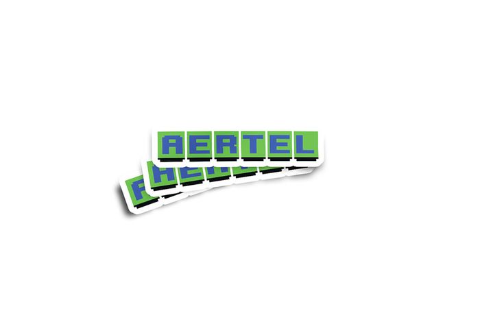 Aertel Teletext Glossy Stickers 2-Pack
