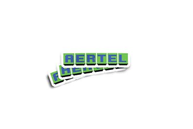 Aertel Teletext Glossy Stickers 2-Pack
