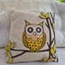 owl feather cushion Image 3