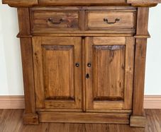 Dark Oak/Pine Spanish style sideboard