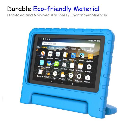 For Amazon Fire 7 2019 Case Kids Shockproof Tablet Smart Cover Handle EVA New Blue - FHT07ATK1